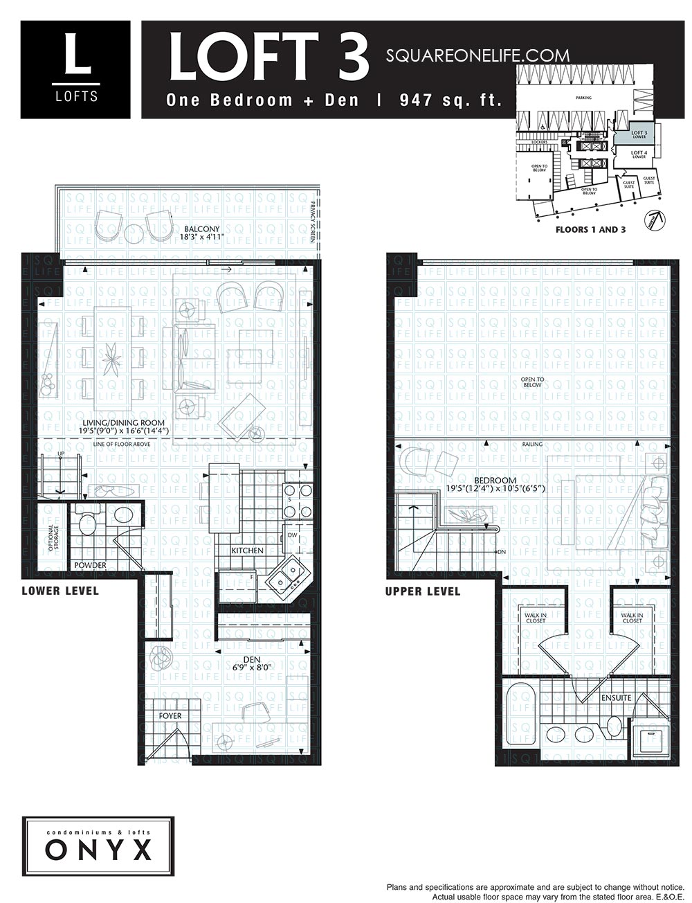 223-Webb-Dr-Onyx-Condo-Floorplan-Loft-3-1-Bed-1-Den onyx condo Onyx Condo 223 Webb Dr Onyx Condo Floorplan Loft 3 1 Bed 1 Den