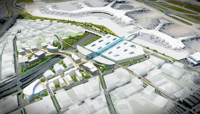downtown mississauga What Downtown Mississauga Will Look Like In Ten Years mississauga transit hub pearson international airport yyz mississauga future square one