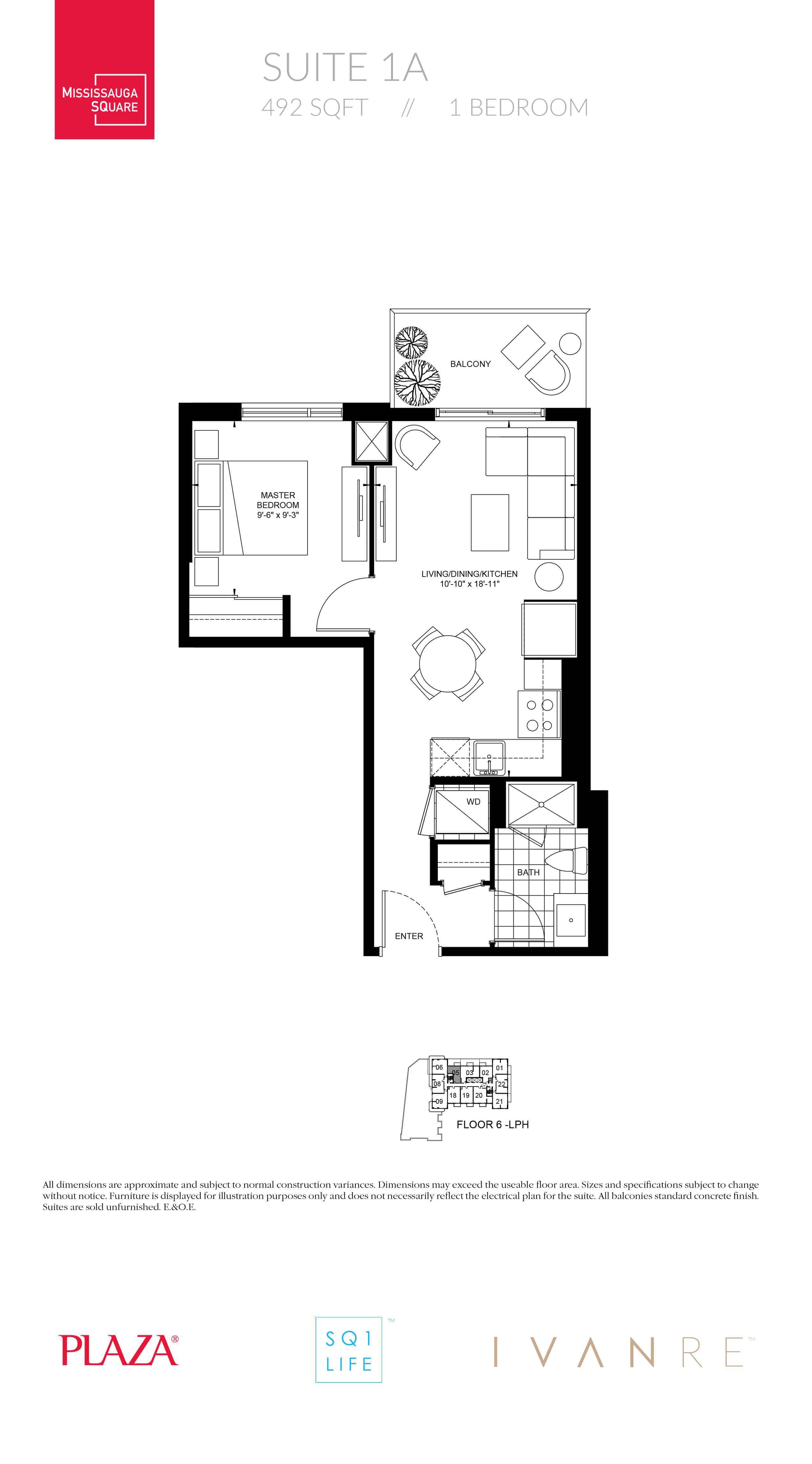 Now Sold: Unit 2305 @ Mississauga Square Residences Mississauga Square Residences 8 Nahani Way Suite 1A Floorplan IVANRE